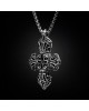 William Henry Tranquility Cross Necklace in Sterling Silver